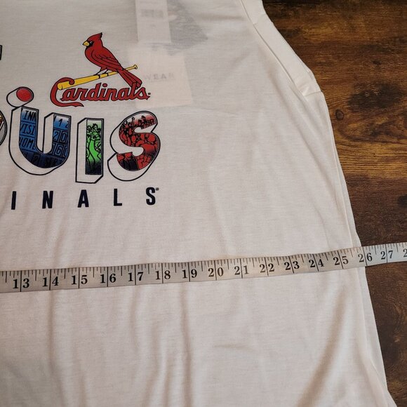 Wear by Erin Andrews Stl Cardinals T Shirt XXL Hi Low Hem Light Weight NWT - Picture 7 of 8